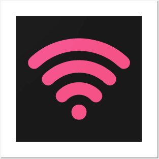 Cute Pink Wi-Fi Posters and Art